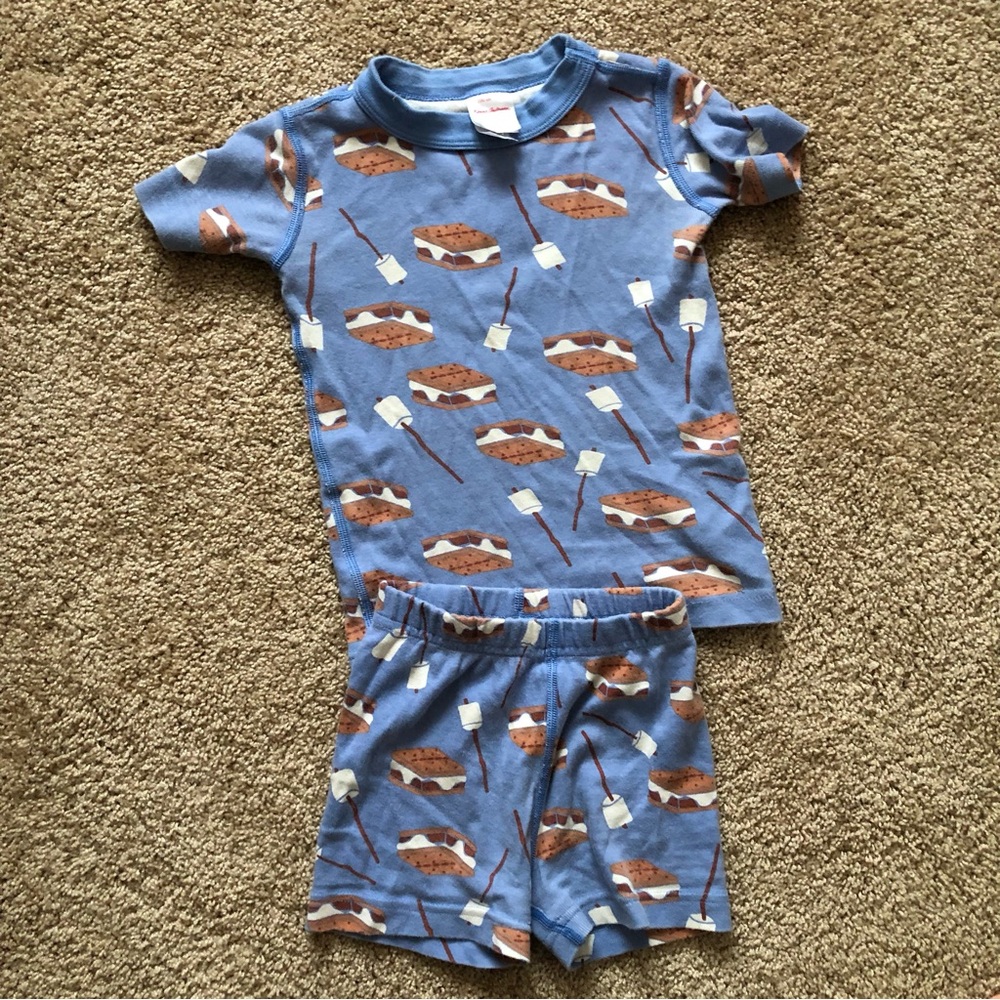 Hanna Andersson Boys pajamas Smores 4T 100 short sleeve pajamas shorties